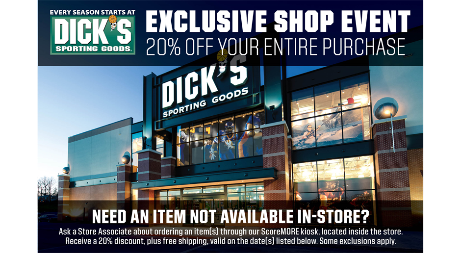 Dick's Sporting Goods 20% off coupon
